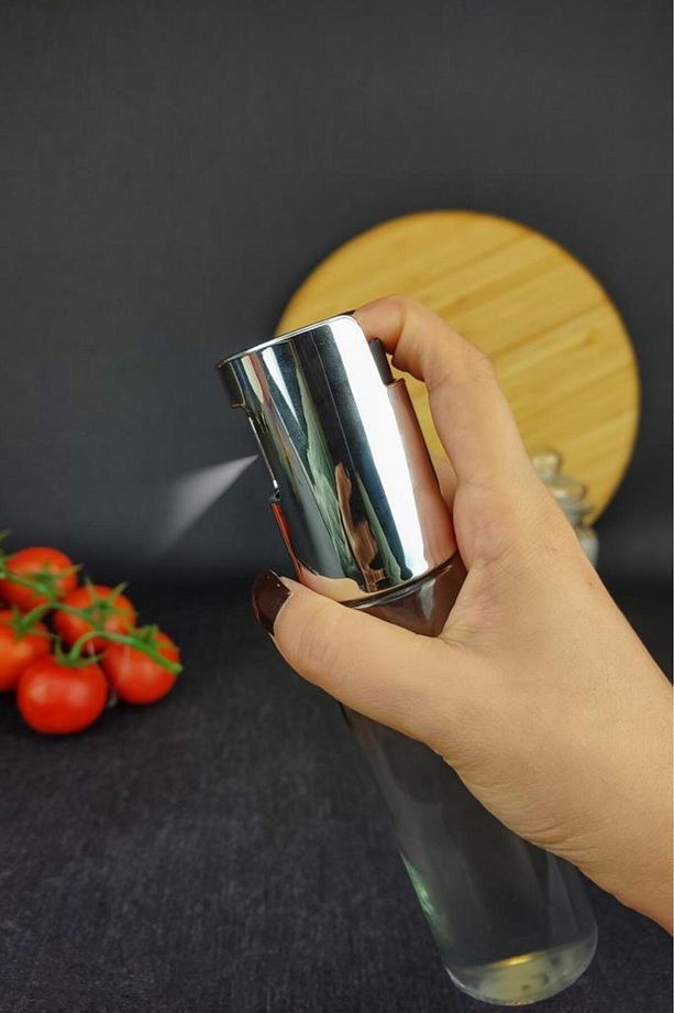 Pratik Sprey Cam Zeytinyağı Sirke Ve Sıvıyağ Şişesi Püskürtmeli Airfryer Pişirme Öncesi Ya - 2