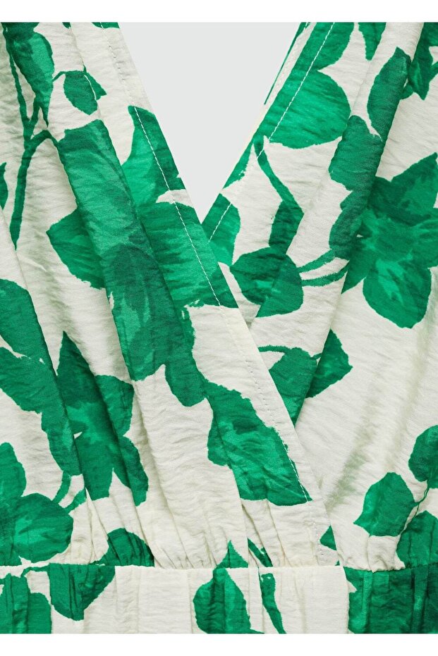 Desenli uzun elbise - 8