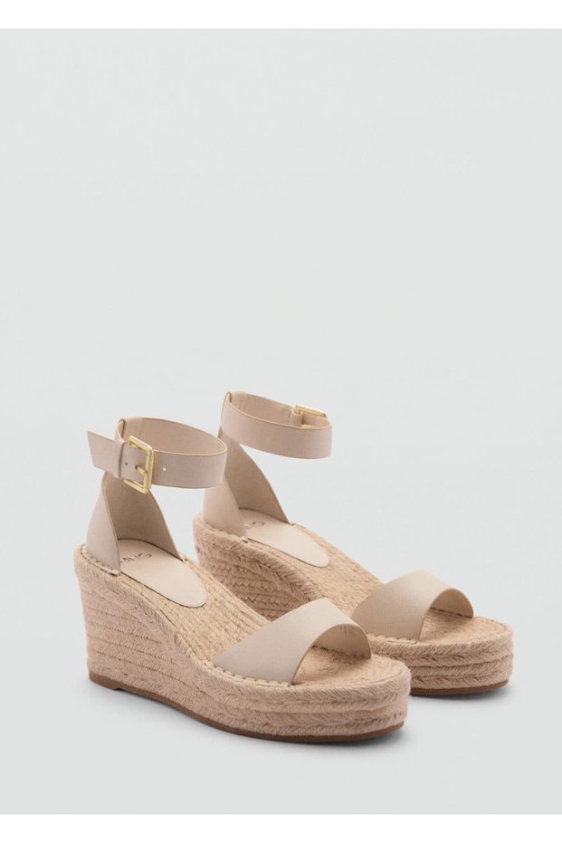 Wedge Heeled Buckle Sandals