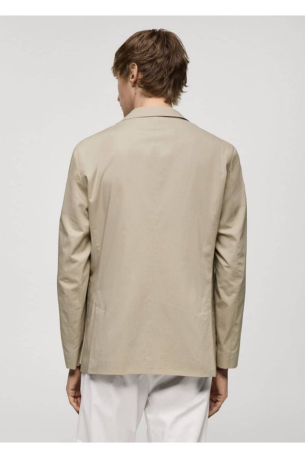 Pamuklu hafif blazer ceket - 4