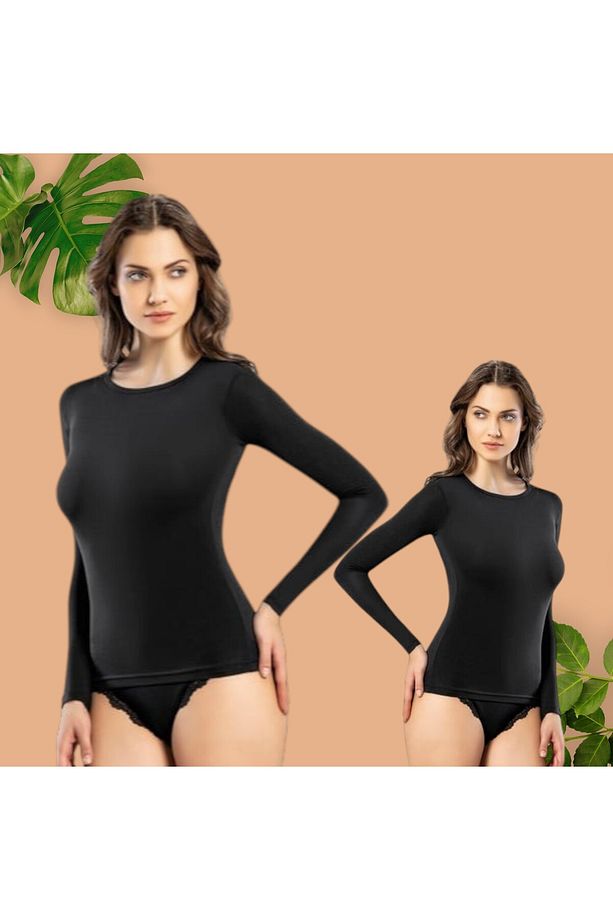 Kadın Uzun Kollu Yuvarlak Yaka Body 6.0.CL.VR2.3KT - 1