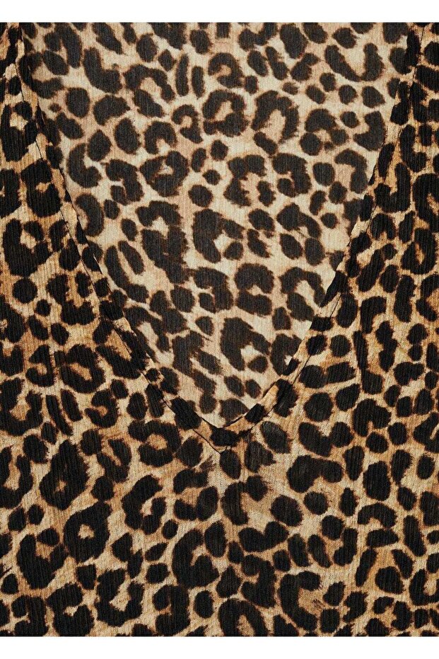 Hayvan desenli bluz - 8