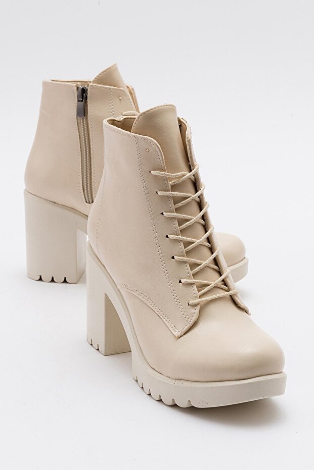 Lace-up Women's Heeled Boots TEN SKIN TEN