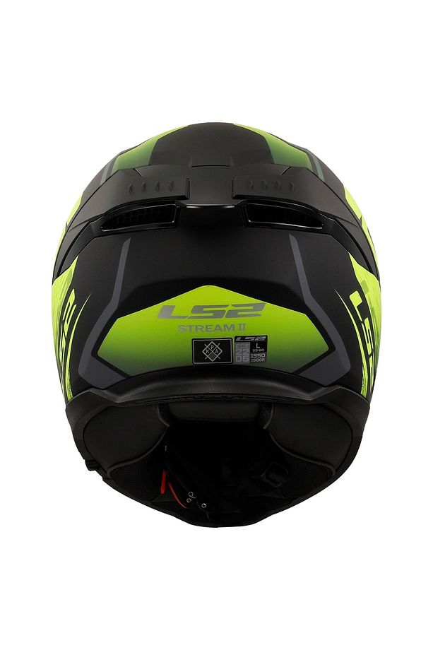 Stream 2 Fury Mat Siyah-gri-neon Sarı Kask - 4