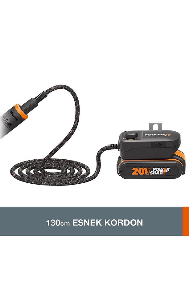 Wa7161 Makerx 20volt Hubx Usb Portlu Devir Ayarlı Adaptör (AKÜ DAHİL DEĞİLDİR) - 8