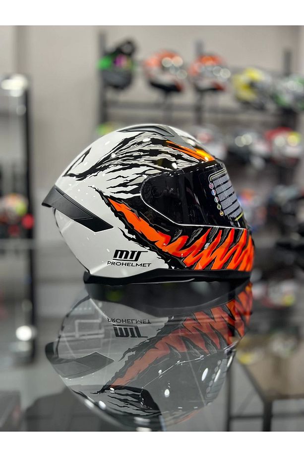 PROHELMETS INSECT FULL FACE KASK SİYAH VİZÖR MOTOZİLLA - 5