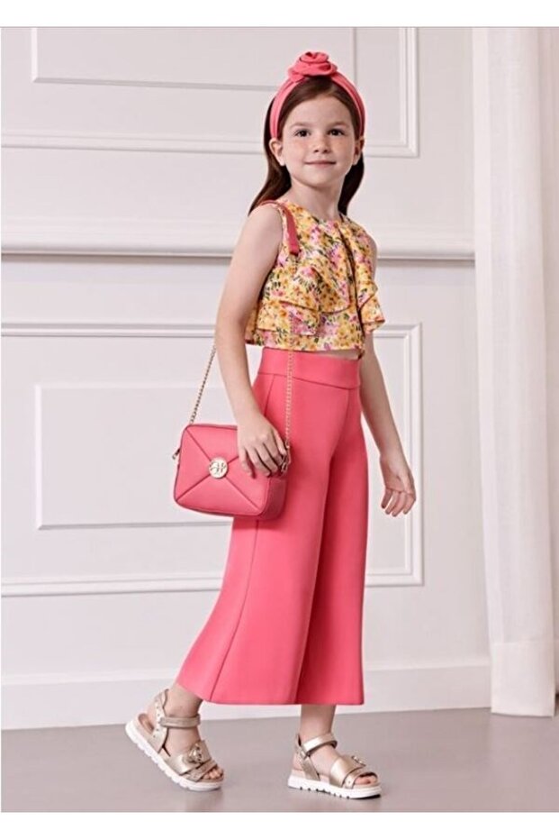 Abel&Lula Girl Pants Blouse Set of 2 5278