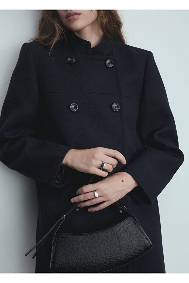 Double Breasted Cut Coat - 8