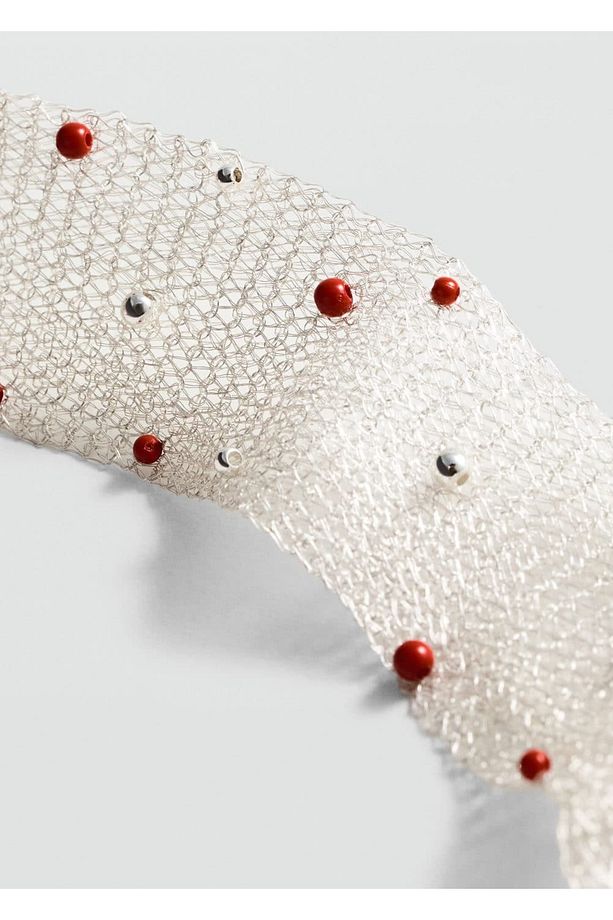 Boncuklu file chocker kolye - 5