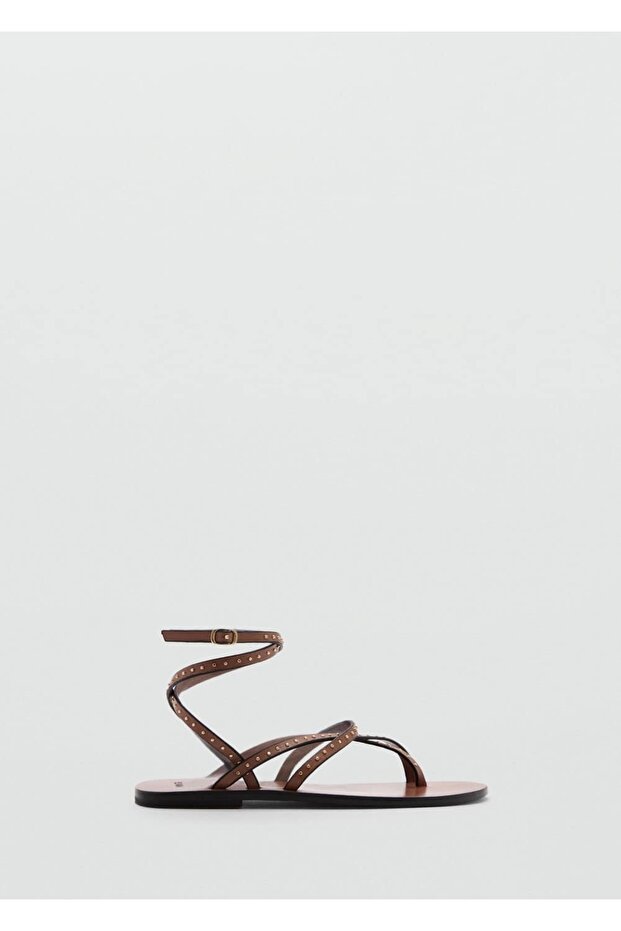 Deri bantlı sandalet - 3