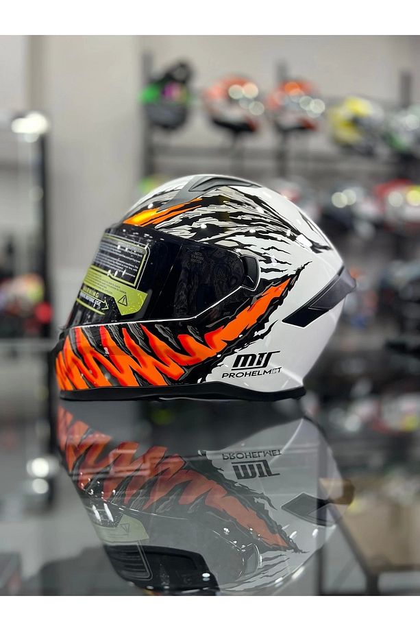 PROHELMETS INSECT FULL FACE KASK SİYAH VİZÖR MOTOZİLLA - 1
