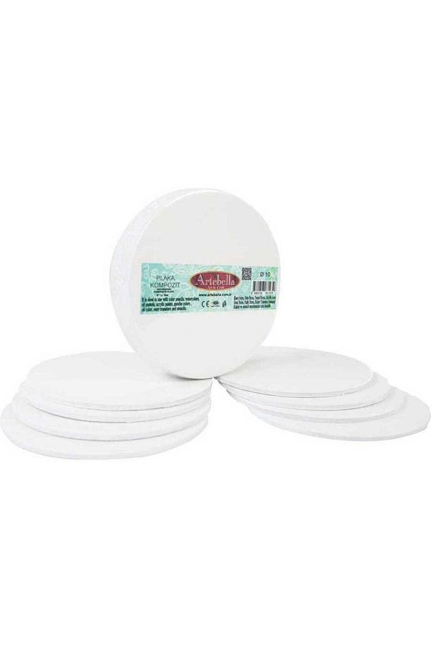 Preslenmiş Kompozit Plaka Yuvarlak 10cm 8'li Set - 1