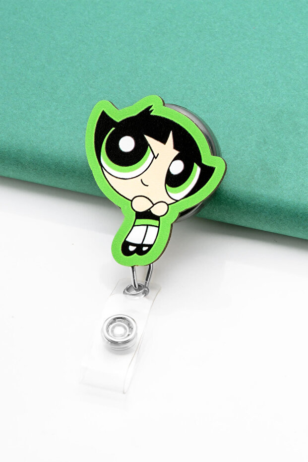 Patterned Mechanism Yoyo Name Badge Yoyo Badge Holder Pw - Yoy0058 - 1