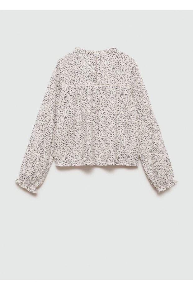 Çiçek Desenli Bluz - 4