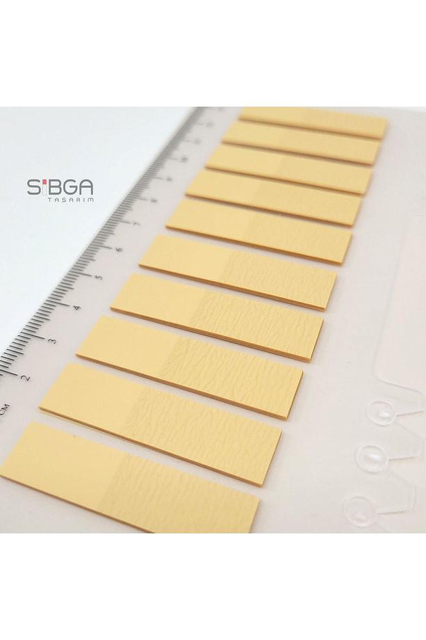 Şeffaf Sarı Renk Postit Post-it Post It. Kitap Ayracı Ayraç Postit Sticker Not Kağıdı 200 Yaprak - 4