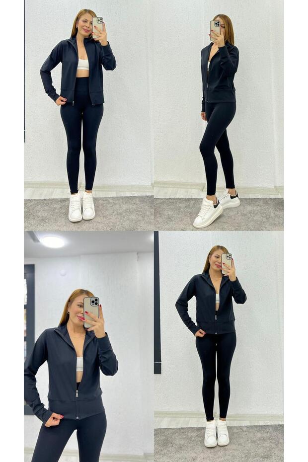 Famous Tracksuit Set, Tracksuit Set with Leggings, Leggings Jacket Combination, Women's Leggings Jacket