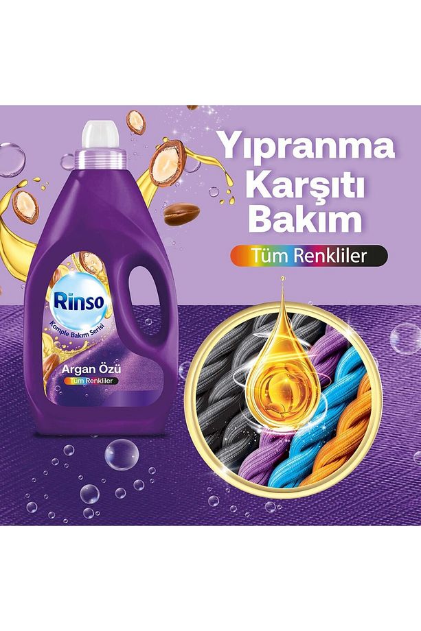 Sıvı Deterjan Aloe Vera Renki 3lt 1adet Argan Özlü Renkliler Sıvı Deterjan 3L 2 adet - 6