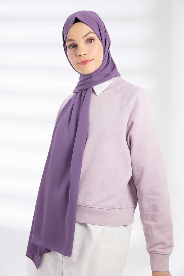 Krep Şal Lavanta - 4