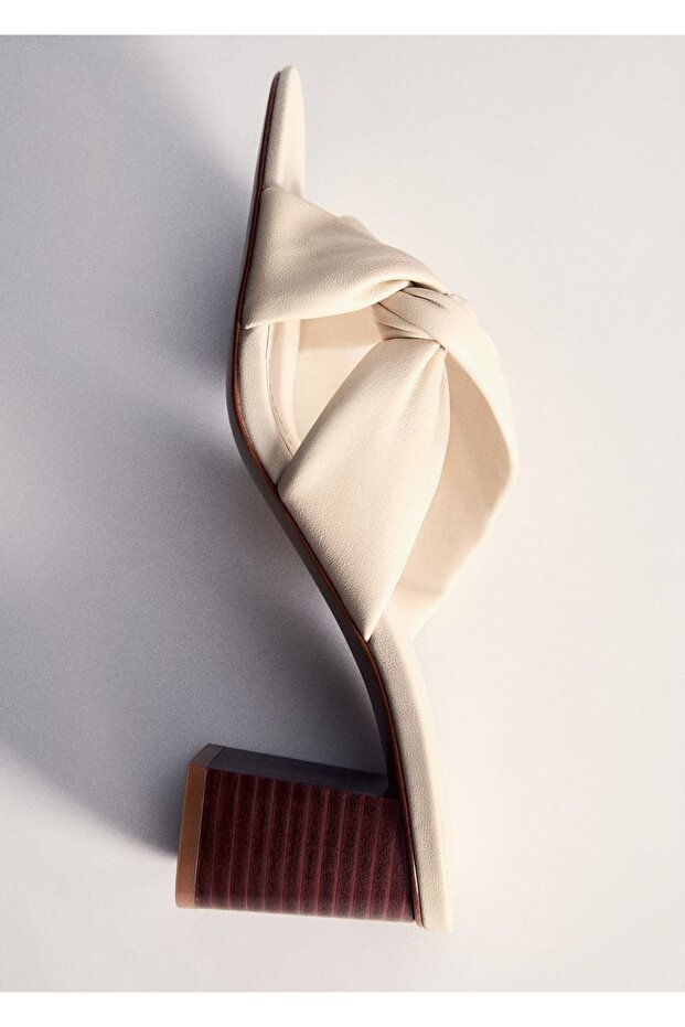 Düğümlü deri sandalet - 4