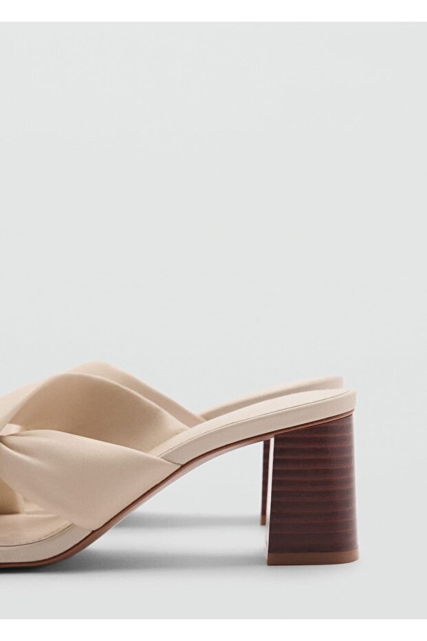 Düğümlü deri sandalet - 5