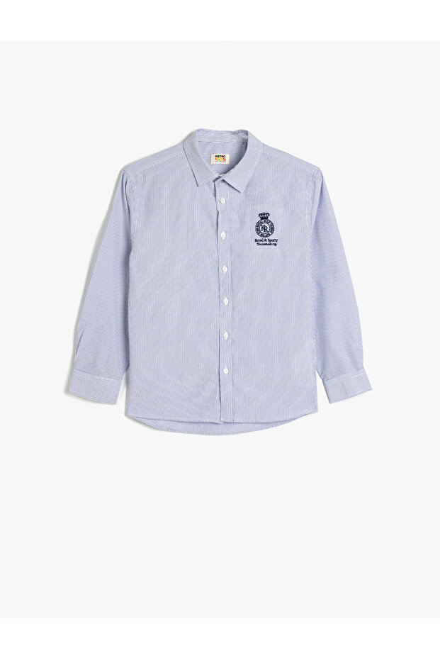 Boy's Blue Long Sleeve Shirt