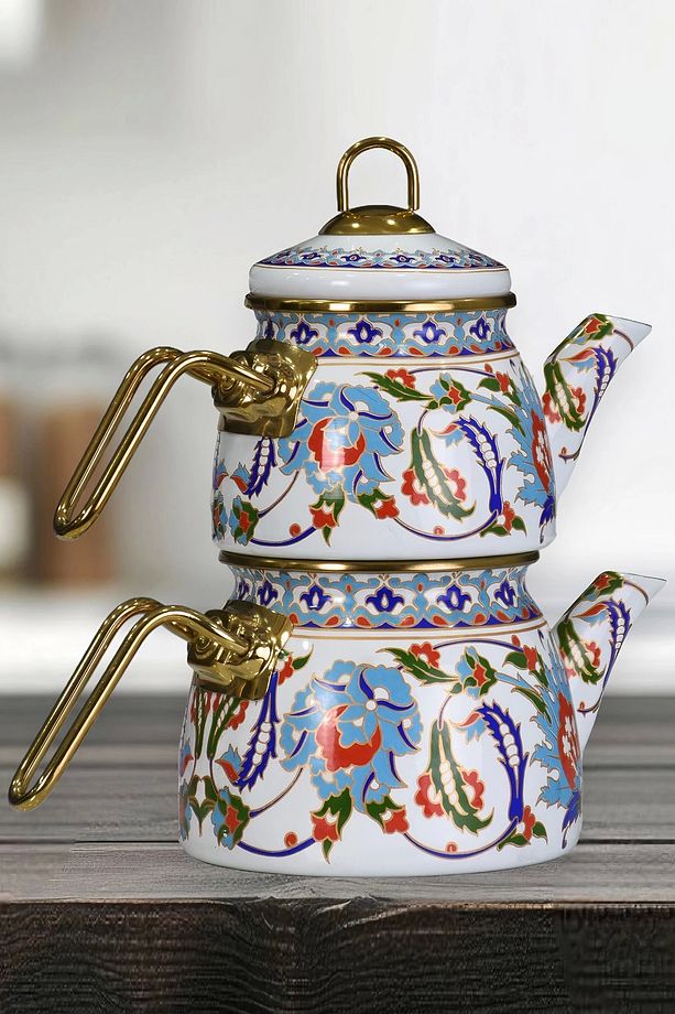 Hanzade Mini Model Emaye Çaydanlık - 3