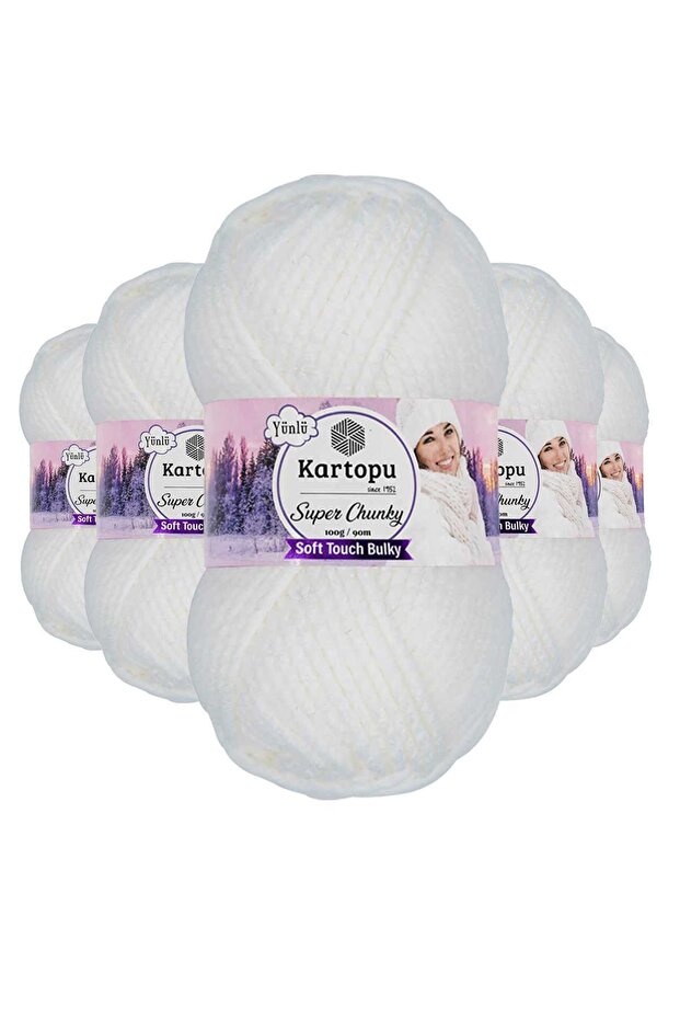 5 Pieces Super Chunky Thick Winter Hand Knitting Yarn 100 Gr K010