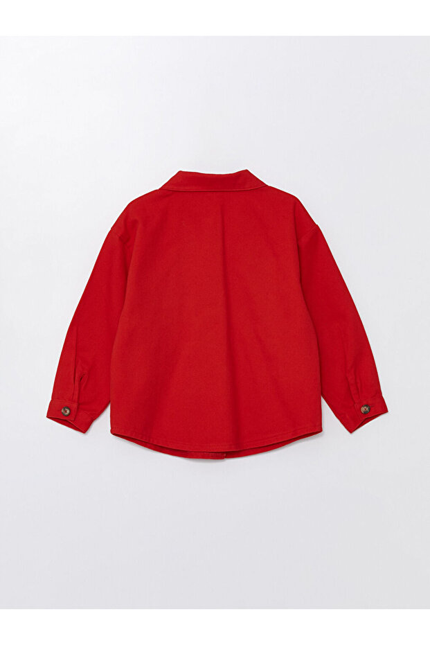 Uzun Kollu Basic Kız Bebek Gömlek Ceket - 5