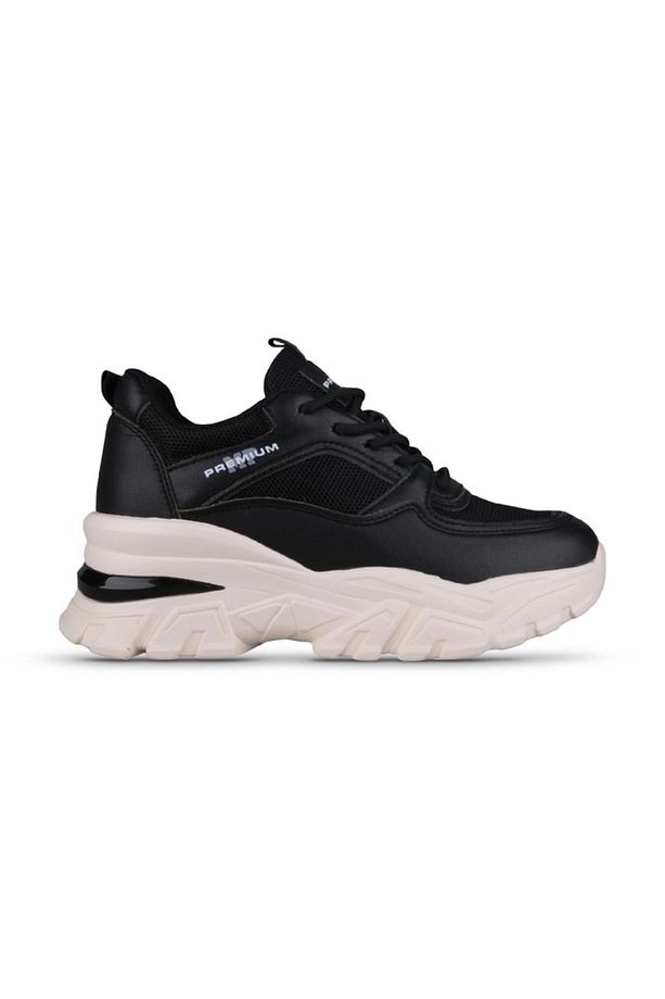 M.p 241-1663 Poli Hafif Taban Bağcıklı Kadın Sneaker SİYAH - 1