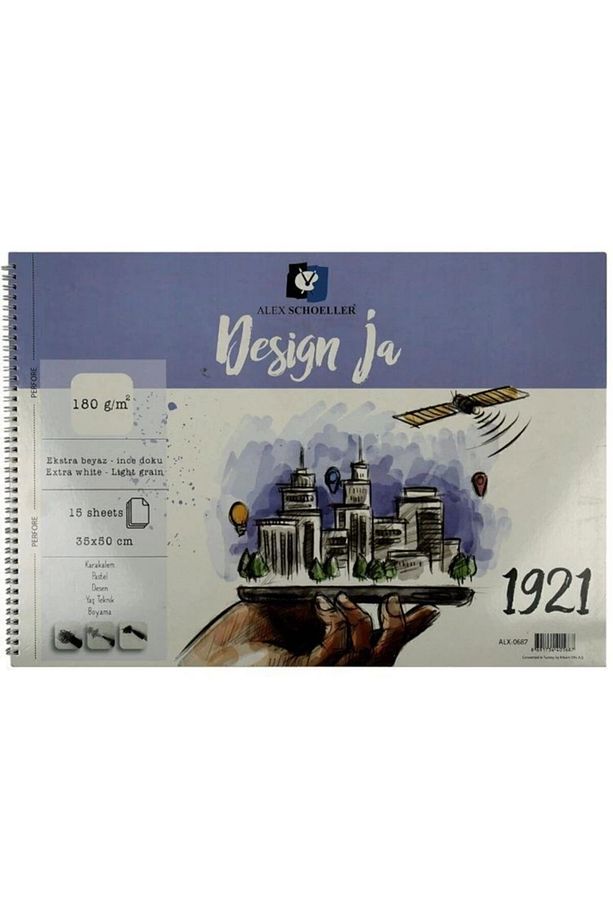 Design Ja Resim Defteri 35x50cm 15 Yaprak 180gr - 1