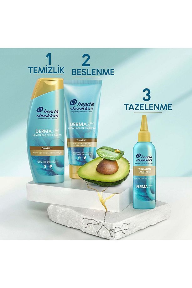 Head&Should. Dermaxpro Onarıcı Şampuan Kuru,Çok Kuru Saç Derisi İçin 350 ml - 5