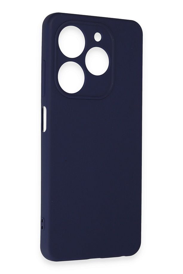 TECNO SPARK 20C KILIF | Yumuşak İnce Slim Soft Silikon Yerli Üretim Kapak - LACİVERT - 3