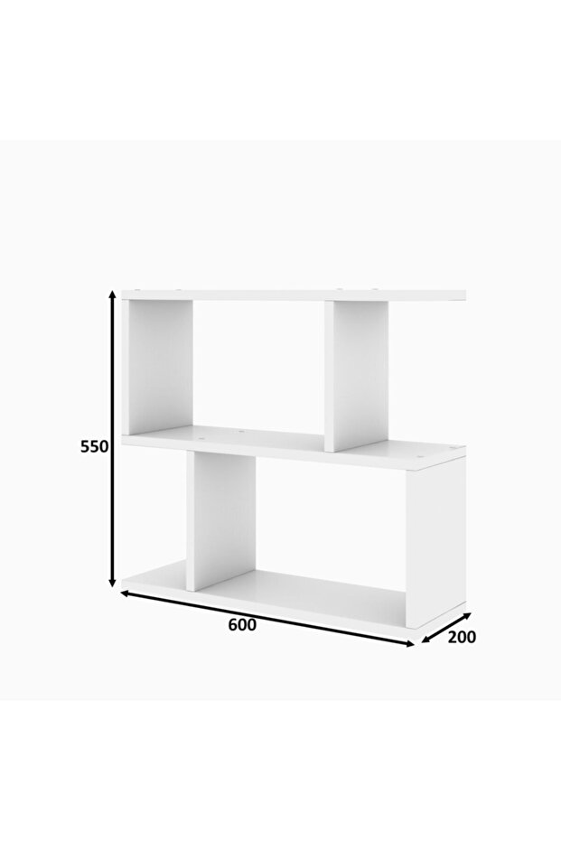 Lale Yan Sehpa Beyaz - 5