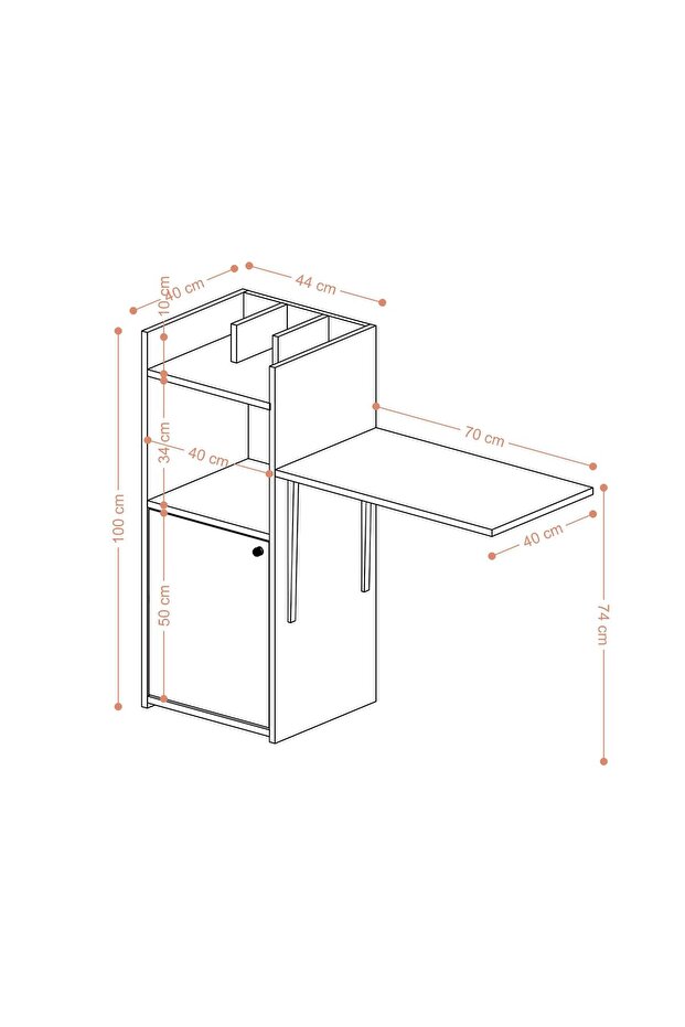 Rita Katlanır Çalışma Masası - 5