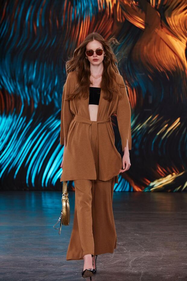 Camel Düz Yakalı Basic Triko Hırka - 6