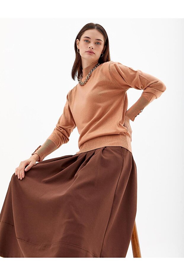 Basic Triko Bluz - 2