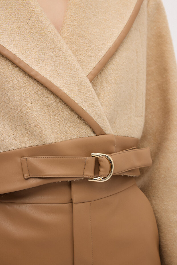 Deri Garnili Ceket - 4