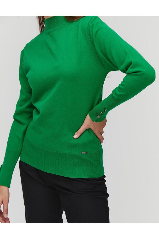 Basic Triko Bluz - 5