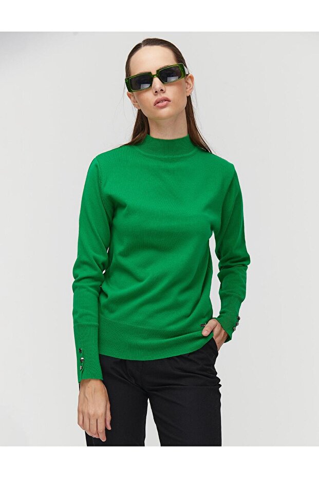 Basic Triko Bluz - 1