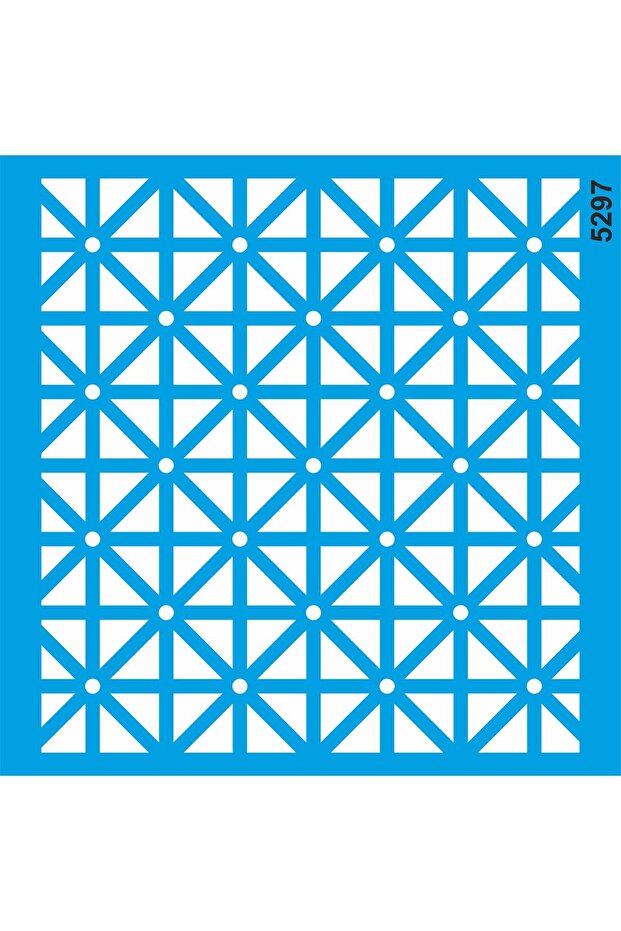 نمط هندسي منقوش 50x50 قالب رسم استنسل