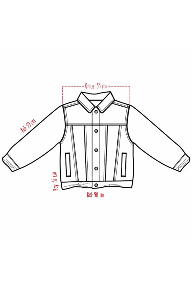 سترة جينز كبيرة الحجم - 4
