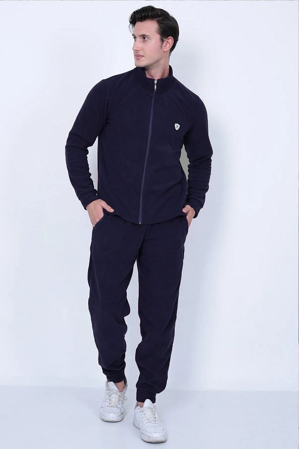 Tam Fermuarlı Polar Erkek Eşofman Takımı - 1