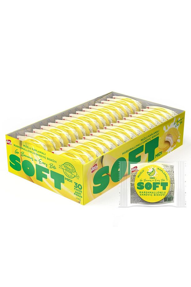 Soft Muzlu Marshmallowlu Bisküvi 20 gr X 30 Adet - 4