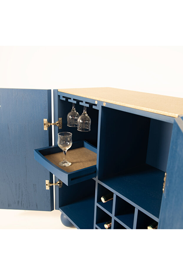 Circles Ahşap Bar Dolabı - 4