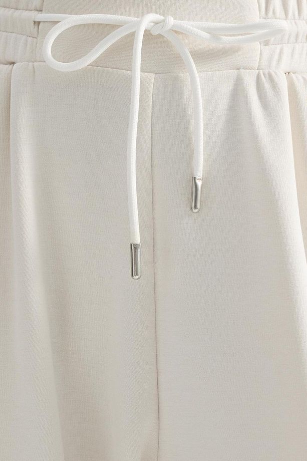 Modal Örme Jogger Pantolon Ekru - 5