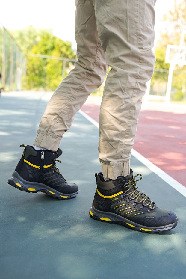 Khaki Unisex 3d Gumowe Buty Trekkingowe 00128055 - 3