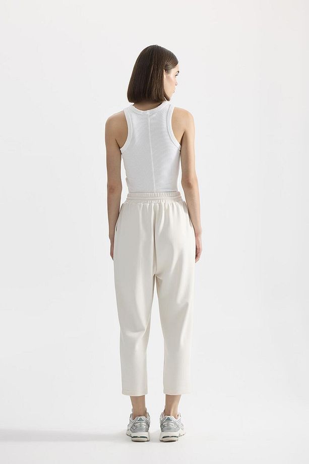 Modal Örme Jogger Pantolon Ekru - 4