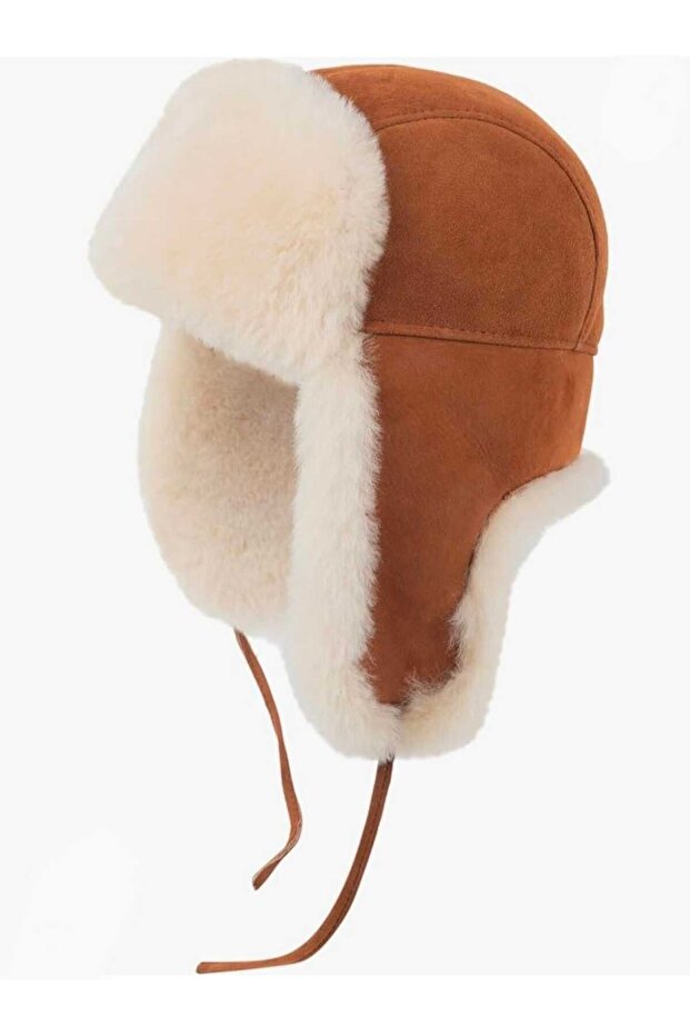 قبعة طيار للجنسين من جلد Ushanka