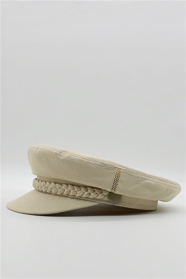 قبعة سائق بيج للرجال - قبعة كابتن مسطحة - 3