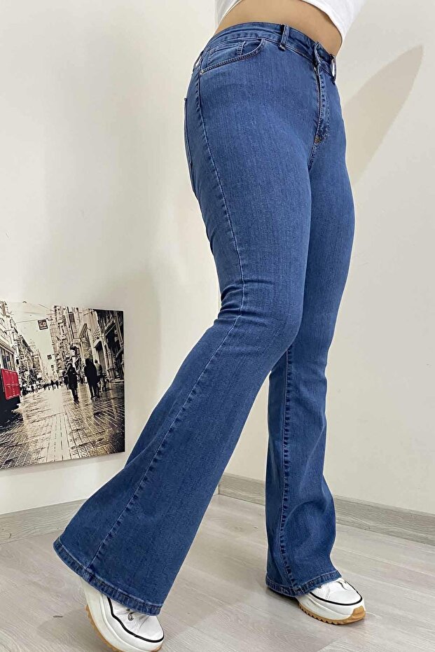 Plus Size Full Lycra Spanish Leg Jeans